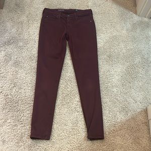 AG “The Abbey Ankle” Mid-Rise Super Skinny Ankle Pants